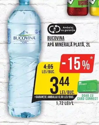 Mega Image BUCOVINA APĂ MINERALĂ PLATĂ, 2L Ofertă