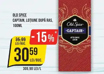 Mega Image OLD SPICE CAPTAIN, LOŢIUNE DUPĂ RAS, 100ML Ofertă