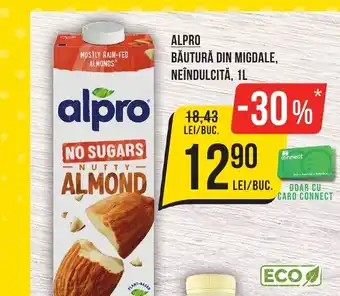 Mega Image ALPRO BĂUTURĂ DIN MIGDALE, NEÎNDULCITĂ, 1L Ofertă