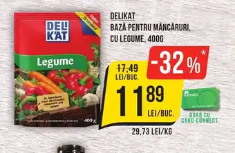 Mega Image DELIKAT BAZĂ PENTRU MÂNCĂRURI, CU LEGUME, 400G Ofertă