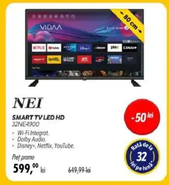 Flanco SMART TV LED HD 32NE4900 Ofertă