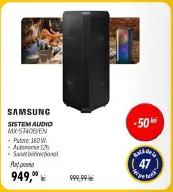 SAMSUNG SISTEM AUDIO MX-ST40B/EN