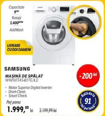 MAȘINĂ DE SPĂLAT WW90T4540TE/LE