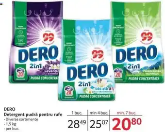 Selgros DERO Detergent pudră pentru rufe Ofertă