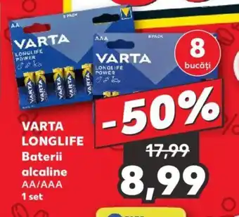 Kaufland VARTA LONGLIFE Baterii alcaline AA/AAA 1 set Ofertă