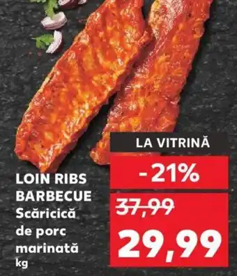 Kaufland LOIN RIBS BARBECUE Scăricică de porc marinată Ofertă