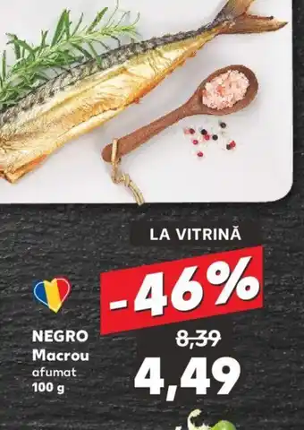 Kaufland NEGRO Macrou afumat 100 g Ofertă