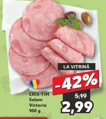 Kaufland CRIS-TIM Salam Victoria 100 g Ofertă