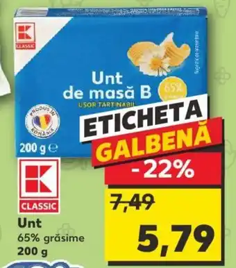 Kaufland Unt 65% grăsime 200 g Ofertă