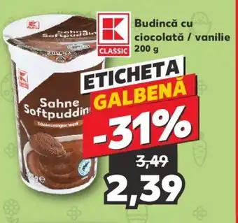 Kaufland Budincă cu ciocolată / vanilie 200 g Ofertă
