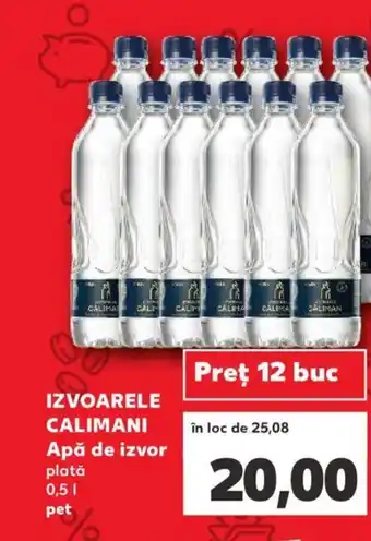 Kaufland IZVOARELE CALIMANI Apă de izvor plată 0,5L Ofertă