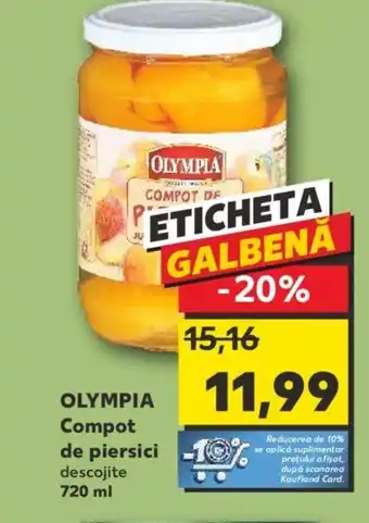 Kaufland OLYMPIA Compot de piersici Ofertă