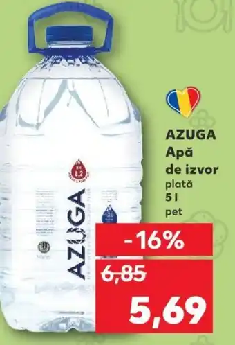 Kaufland AZUGA Ара de izvor plată 5L Ofertă