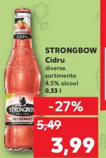 Kaufland STRONGBOW Cidru 0.33L Ofertă