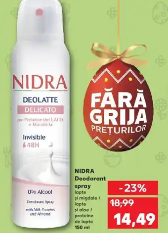 Kaufland NIDRA Deodorant spray Ofertă