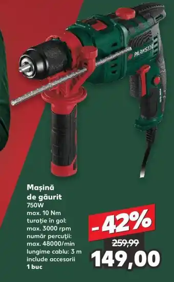 Kaufland Maşină de găurit 750W Ofertă