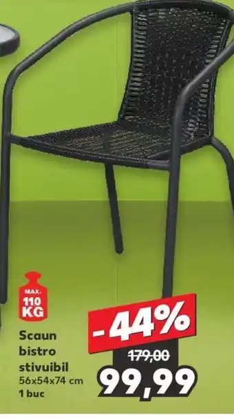 Scaun bistro stivuibil