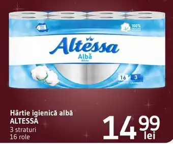 Hârtie igienică albă ALTESSA