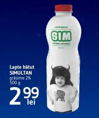 Supeco Lapte bătut SIMULTAN grăsime 2% 500 g Ofertă