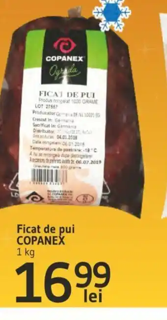 Supeco Ficat de pui COPANEX 1 kg Ofertă