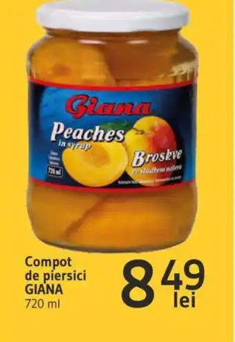 Supeco Compot de piersici GIANA 720 ml Ofertă