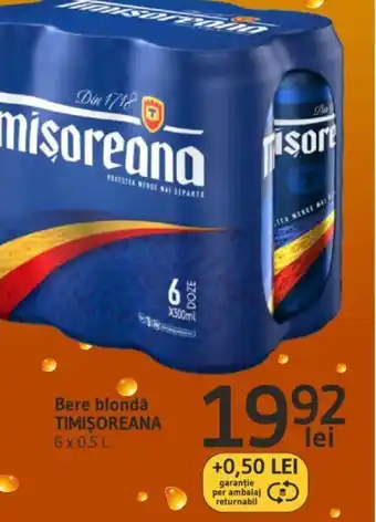 Supeco Bere blondǎ TIMIŞOREANA 6 x 0.5 L Ofertă