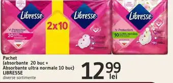 Supeco Pachet (absorbante 20 buc + Absorbante ultra normale 10 buc) LIBRESSE Ofertă