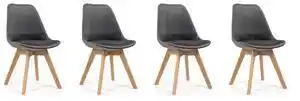 Favi Scaune de sufragerie 4buc stil scandinav Grey Glamor Ofertă