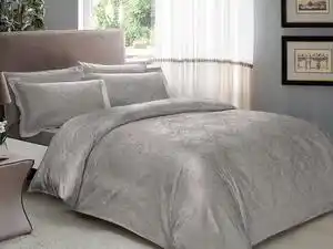 Favi Lenjerie pat jacquard satin de lux, 6 piese, TAC, Daria Antrasit Ofertă