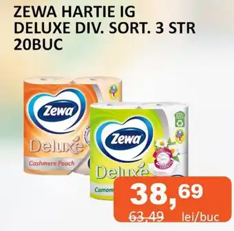 ZEWA HARTIE IG DELUXE DIV. SORT. 3 STR 20BUC