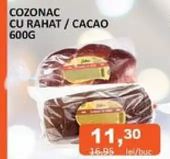 Unicarm COZONAC CU RAHAT/CACAO 600G Ofertă