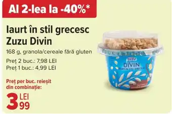 Carrefour laurt în stil grecesc Zuzu Divin Ofertă