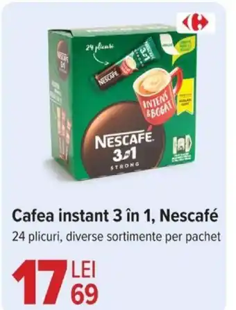 Carrefour Cafea instant 3 în 1, Nescafé Ofertă