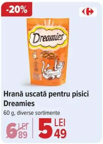 Carrefour Hrană uscată pentru pisici Dreamies Ofertă