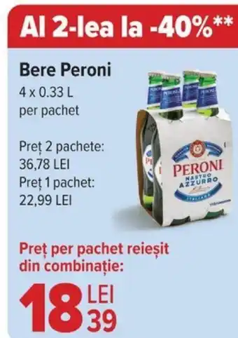 Carrefour Bere Peroni Ofertă