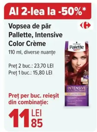 Carrefour Vopsea de păr Pallette, Intensive Color Crème Ofertă