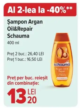 Carrefour Șampon Argan Oil&Repair Schauma Ofertă