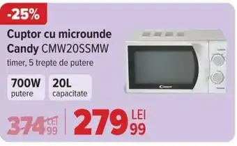 Carrefour Cuptor cu microunde Candy CMW20SSMW Ofertă