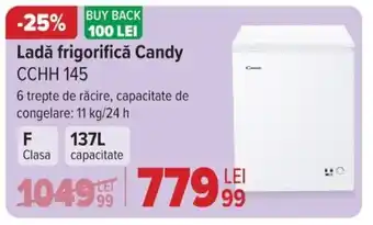 Carrefour Ladă frigorifică Candy CCHH 145 Ofertă