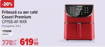 Carrefour Friteuză cu aer cald Cosori Premium CP158-AF-RXR Ofertă