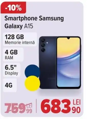 Carrefour Smartphone Samsung Galaxy A15 Ofertă