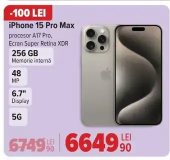 Carrefour iPhone 15 Pro Max Ofertă