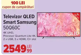 Carrefour Televizor QLED Smart Samsung 50Q60C Ofertă