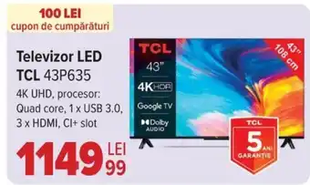 Carrefour Televizor LED TCL 43P635 Ofertă