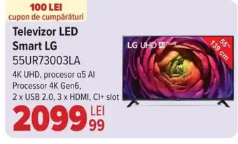 Carrefour Televizor LED Smart LG 55UR73003LA Ofertă