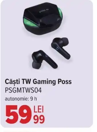 Carrefour Căşti TW Gaming Poss PSGMTWS04 Ofertă