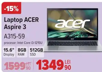 Carrefour Laptop ACER Aspire 3 A315-59 Ofertă
