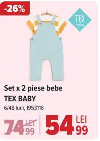 Carrefour Set x 2 piese bebe TEX BABY Ofertă