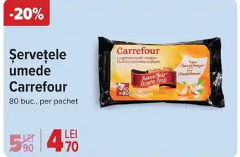 Carrefour Şerveţele umede Carrefour Ofertă