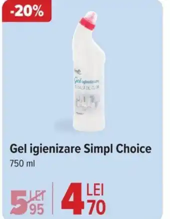 Carrefour Gel igienizare Simpl Choice Ofertă